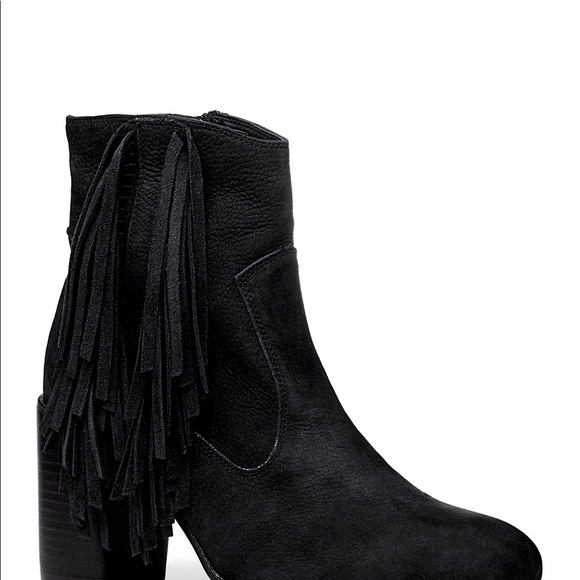 Liebeskind Black Fringe Booties - Picture 3 of 6